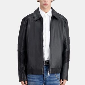 The Kooples Classic Leather Jacket, NWT,Zipper Pockets, Women's M
$392 $950